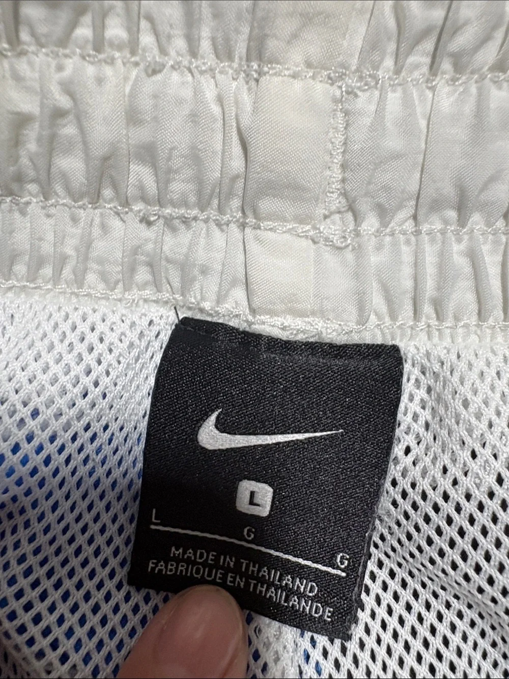Nike Blue Black Yellow Colorblock Mesh Lined Swimming Trunk Shorts (large)